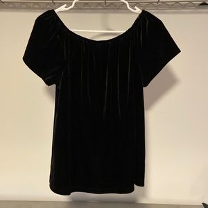 Black Velvet Blouse